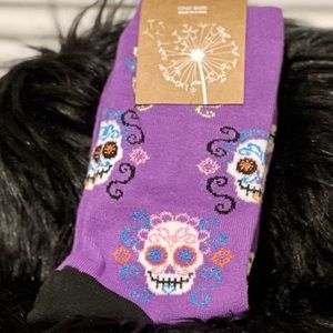 High Ankle Sugar Skull Socks